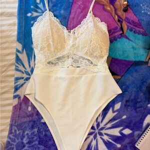 White Lace Bodysuit